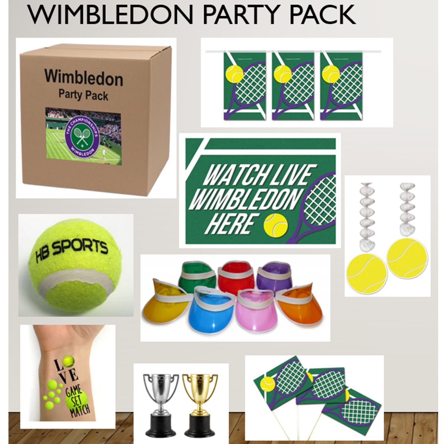 Wimbledon Party Pack