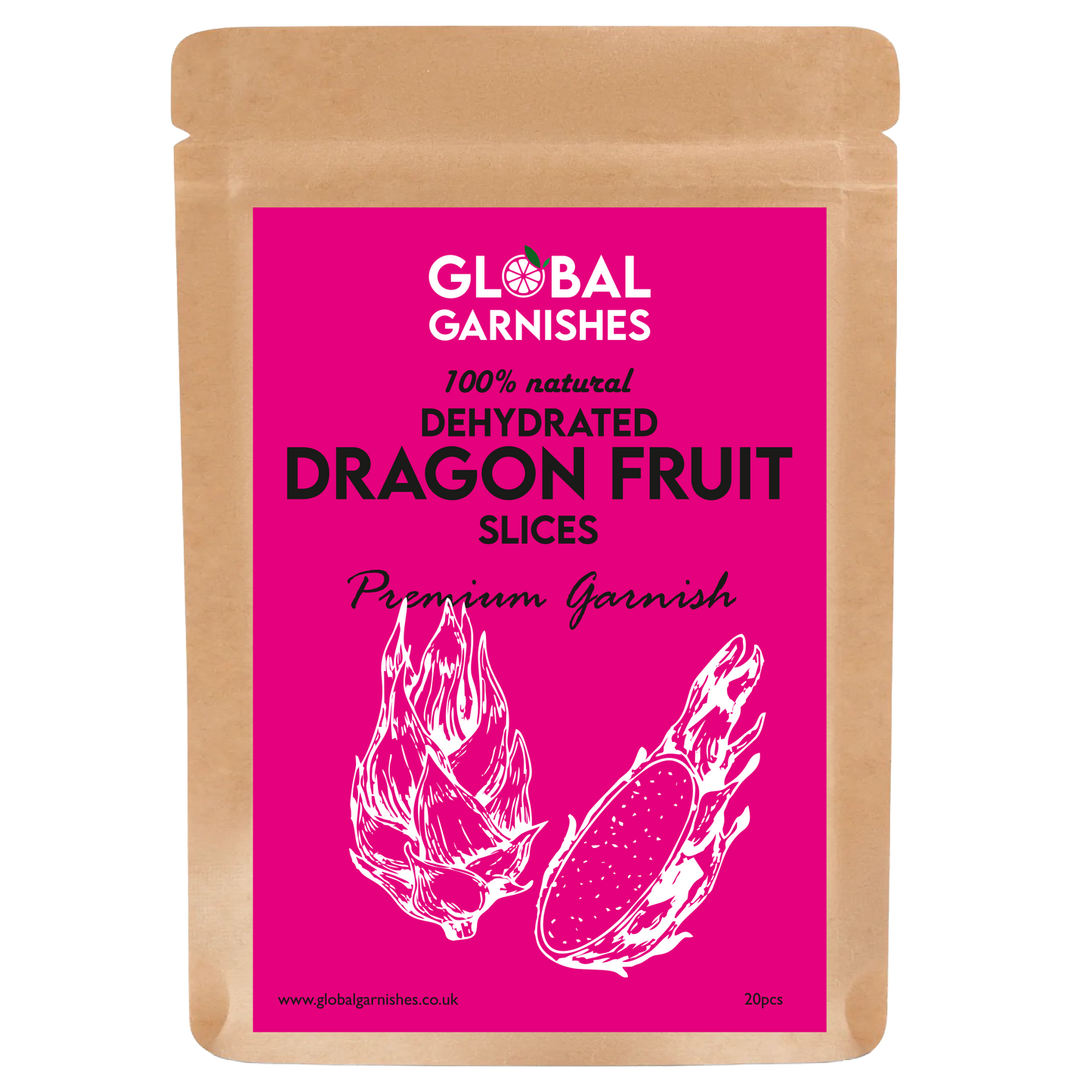 Dehydrated Purple Dragonfruit Slices